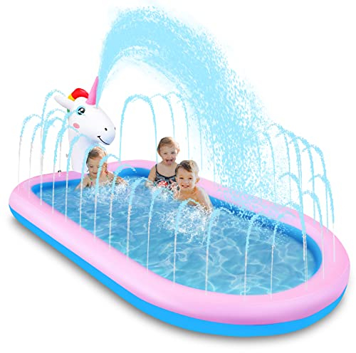 COOLJOY Piscina Hinchable | Piscina Infantil para Niños Piscina con Rociadores Piscina Niños | Piscina Hinchable Infantil Centro de Juegos de Agua para Niños | Niñas y Niños Pequeños Generic