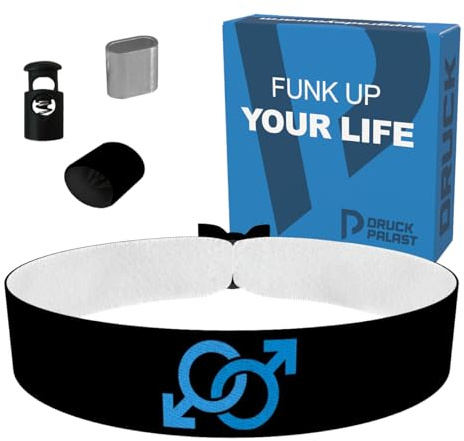 Gay Symbol schwarz 2 - Stoffarmband aus Satin - Wasserfest & langlebig - LGBTQ+ Armband - Unisex Modeaccessoire - Pride Merchandise - Handgemachtes Armband für Gemeinschaft - Geschenk für Schwule