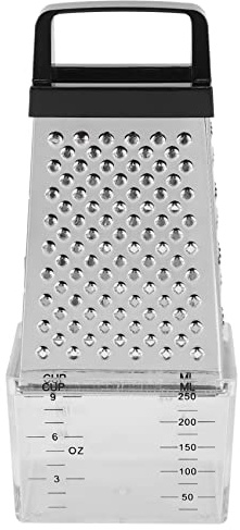 Karriter 4 Sided Blades Cheese Vegetables Grater Carrot Cucumber Slicer Cutter Box Container Stainless