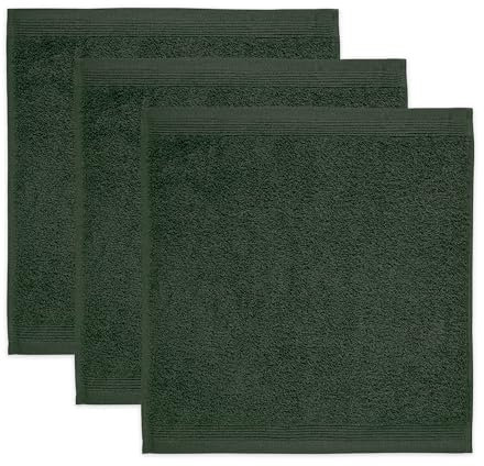 Möve Superwuschel Seiftuch 30 x 30 cm aus 100% Baumwolle, Cypress 3er Set