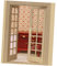 1:12 Puppenhaus Fenster Holztür, Miniatur Puppenhausmöbel Holz Fensterrahmen Modelle Möbel DIY Schlafzimmer puppenhaus zubehor Für Puppenhäuser Dekoration