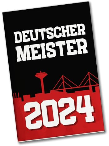 Leverkusen Souvenir Magnet eckig mit Spruch Deutscher Meister 2024 Für echte Leverkusen-Fans Fußball-Liebe am Rhein NRW-Meisterschale Sieger 2024 Liga-Meisterschaft-Erinnerung