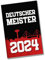 Leverkusen Souvenir Magnet eckig mit Spruch Deutscher Meister 2024 Für echte Leverkusen-Fans Fußball-Liebe am Rhein NRW-Meisterschale Sieger 2024 Liga-Meisterschaft-Erinnerung