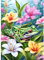 AIRDEA 30x40cm Diamond Painting Erwachsene, Prunkwinden-Blumen-Frosch 5D Diamond Painting Bilder Erwachsene, DIY Diamantmalerei Bastel Set Nach Zahlen Heimdekor Geschenk