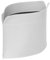 LIMAC Design GIUSY Zeitungsständer modern aus Leder, Zeitschriftensammler, Originaler Zeitungskorb, Bücherkorb, für Zuhause, Büro, Hotel, Hergestellt in Italien. (Weiß)