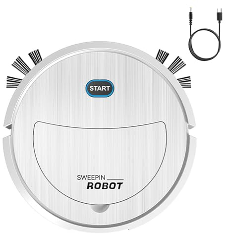 Robot Aspirateur Laveur avec Station - Aspirateur Robot Laveur | Fonctions automatiques Vidage | Convient aux Poils d'animaux | Robot Aspirateur Laveur avec Station Vidange Automatique Poussière