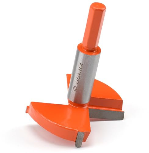 Broca Forstner de 65 mm con guía, broca para madera y madera dura