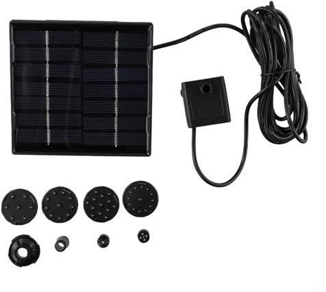 SPORTARC Solar Springbrunnen Pumpe Set für Garten Teiche Vogeltränke Mehrere Düsen