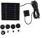 Solar Springbrunnen Pumpe Set für Garten Teiche Vogeltränke Mehrere Düsen