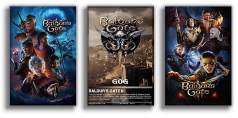 NebulaNova Spiel poster,Baldur Poster Gate Poster,ungerahmt, 20 x 30 cm, Version mit HD-Druck, Poster für Wohnzimmer, Wohnzimmer, Wandkunst, Dekor
