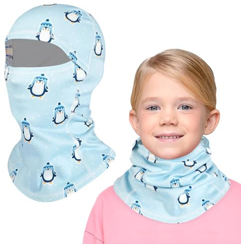 TAGVO Kinder Sturmhaube Winter, Warm Balaclava Winddicht Gesichtsmaske Skimaske mit Fleece, Atmungsaktive Radfahren Sturmhaube Motorradmaske Wintermütze für Jungen Mädchen 4–10 Motorrad Fahrrad Laufen