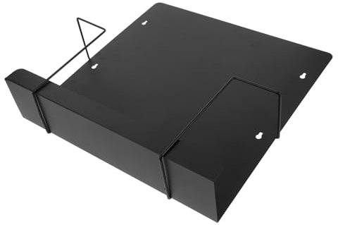 HOMSFOU Modern Metal Record Storage Rack Wall Mount Cd Dvd Shelf Vinyl Record Display Organizer Space Saving