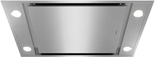 Teka - Hotte aspirante de plafond encastrée avec extraction de bord et fonction FreshAir - Modèle DHT 96340 IX SS