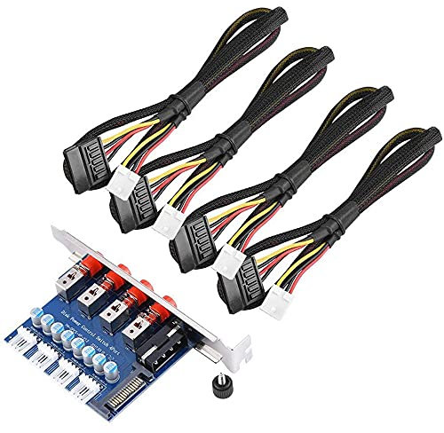 Tynmoel HDD Power Steuerung Switch Laufwerk Festplatten Selektor SATA Laufwerk Switcher für Desktop PC Computer