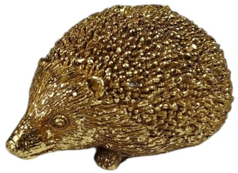 FTWDesign Igel Dekofigur in Gold - Moderne Herbstdeko