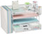 Restorgan Desk Organiser with File Holder, 4-Tier Desk File Organiser with Drawer and Pen Holders, Multifunctional Paper Tray Organiser, Desk Organiser and Accessories for Home Office Supplies - white