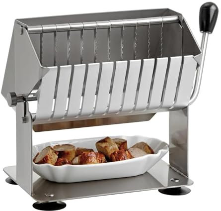 MObyat Kommerzielle Fleischschneidemaschine, Premium-Wurst-Salami-Guillotine-Schneidemaschine, maximale Länge 19 cm/Schnittabschnittsdicke 17 mm, für Restaurant-Supermarkt