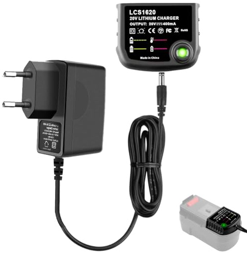 18V/20V Ladegerät Kompatibel mit Black und Decker Ladegerät, 18V/20V Lithium Akku BL2018 BL2018-XJ BL1518 LBXR20-OPE LBXR20 LB20 LBX20 LBX4020 LB2X4020 LBXR2020-OPE BL1514 LBXR16