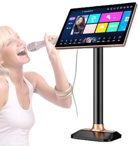 20-inch Touch Screen Karaoke Machine, Supports 4k+phone Song Ordering + WiFi+film And Television Playback, Millions of Song Downloads And Multi-language Switching, Home And Party,1T