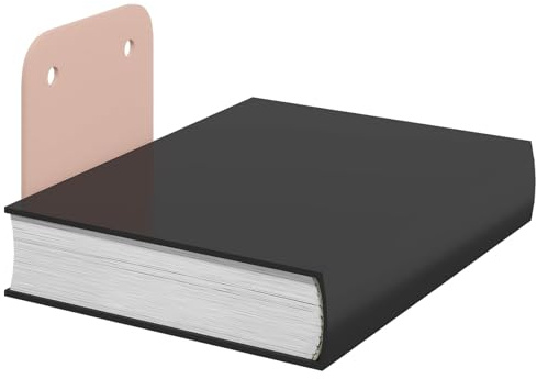 vidaXL Schwebendes Regal mit Regal 8 pcs Rosa 6 x 10,8 x 6,6 cm, Rechteckiges Wandregal, minimalistisches Design, schwebende Aufbewahrung, platzsparender Stahl, stylische Deko