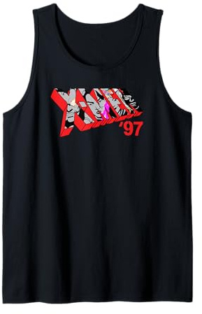 Marvel Studios X-Men '97 Logo Cable Psylocke Jubilee Sunspot Tank Top