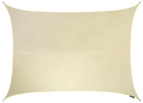 Kookaburra Waterproof Garden Sun Shade Sail Canopy in Ivory 98% UV Block (4m x 3m Rectangle)