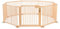 Strolch® 1+7 - Laufgitter Laufstall Krabbelpark Absperrgitter aus massiver Buche