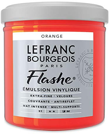 Lefranc Bourgeois Acrylique 230315/vinyle Couleur, Orange, 7 x 7 x 7,3 cm