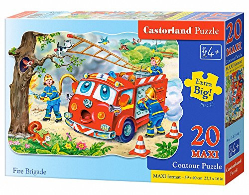 Castorland C-02146-1 - Fire Brigade, 20-teilig Maxi, Klassische Puzzle