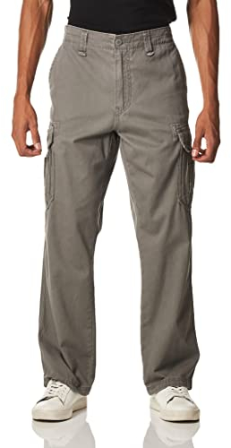 UNIONBAY Herren Survivor Iv Cargohose mit Lockerer Passform, Größen Freizeithosen, Graue Gans, 30W / 32L