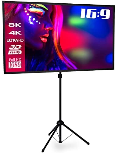 ESMART Expert X-Type Écran de trépied ultraléger 200 x 112 cm (90) 16:9 | Projecteur Home cinéma LCD LED | Configuration Rapide | Trépied pré-assemblé | Sac de Transport