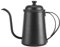 Kaffeekanne mit langem Ausguss, 650 ml, mit Griff, Schwanenhals-Ausguss, Kaffeekocher, Edelstahl-Kaffeekessel (schwarz)