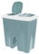 Guaranteed4less 50L Recycle Recycling Bin Garden Food Duo Double Compartment Waste Paper Kitchen (Green)