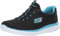 Skechers Summits, Zapatillas Mujer, Black Turquise, 42 EU