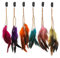 MWOOT 6 Stück Federn Haarextensions, Bunt Haarverlängerung mit Federn, Boho Haarschmuck für Faschingskostüm Karneval Halloween Verkleiden Damen Cosplay Haardeko Zubehör Feder Haarspangen Kopfschmuck