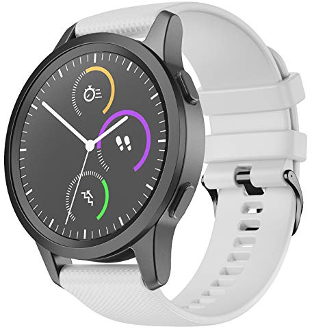 Shieranlee 18mm Quick-Fit Ersatz Uhrenarmbänder Armband für Tic C2, Vivoactive 4S /GarminMove 3S/ vivomove 3s/GarminActive S Strap,Approach S2,Fossil Q Venture Gen 3/Gen4,Xiaomi Watch