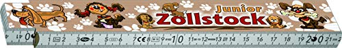 Schaeffer-Marketing (550011) ZOLLSTOCK! Witziger Kinder Gliedermaßstab/Meterstab 2 Meter mit Motiv Hund - ein lustiges Geschenk für Mädchen und Jungen.