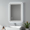 EMKE Illuminated Bathroom Mirror with LED Lights - 500 x 700mm Wall Mounted Vanity Makeup Bluetooth Mirror with Shaver Socket, Touch Switch, Demister Pad