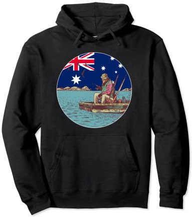 Angeln in Australien - Australien Angeln Pullover Hoodie