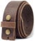 Ashford Ridge 40mm Gürtel aus Vollnarbenleder mit Druckknöpfen - Jahrgang Braun mit Messing Nieten - 80cm (95cm Gesamtlänge)