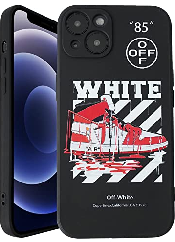 EHIMEFE Kompatibel mit iPhone 13 Hülle für Jungen, coole Sport-Basketballschuhe, weiches Silikon, lustiges Muster, TPU, stoßfeste Schutzhülle (6,1 Zoll)