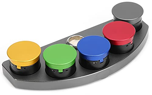 YUYTE Guarda L'Olio Dip Oiler Stand Die Cast 5 Oliatore Piatti Tazze con Coperchio Riparazione Dell'orologio Lubrificanti Olio Grasso Strumento di Stoccaggio per Orologiaio