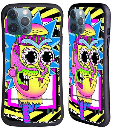 Head Case Designs Officially Licensed Rick And Morty Rick Season 1 & 2 Graphics Hybrid Case Compatible With Apple iPhone 13 Pro Max