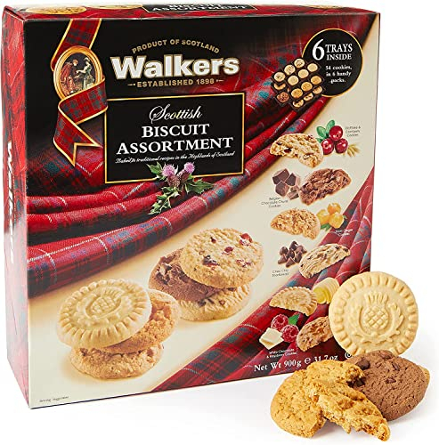 ESSENTIAL PRODUCTS Walkers Scottish Biscuit Assortment 900g | Varities Biscuits | 54 Cookies, 6 Varieties & Handy Packs | Share Pack | Biscuits Lovers | Shortbread | Butter Cookies | Sold by EPL