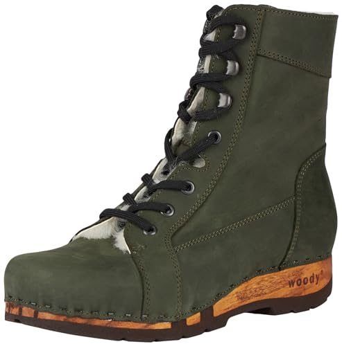 Woody Damen Heike Stiefelette, Forest, 39 EU