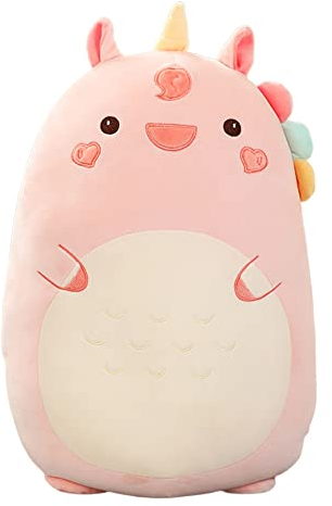 Einhorn Kuscheltier,60CM Lange Süße Plüschtier Einhorn Plüsch Kissen Puppe,Einhorn Stofftiere Schlafkissen Wurfkissen Super weiche Stofftier Spielzeug Sofakissen Seitenschläferkissen Zimmer Deko