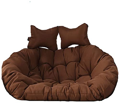 Wttfc Ei Stuhl Kissen, Doppel Hängende Wicker Rattan Ei Schaukel Kissen Ersatz, 2 Person Hängende Ei Hängematte Stuhl Waschbar