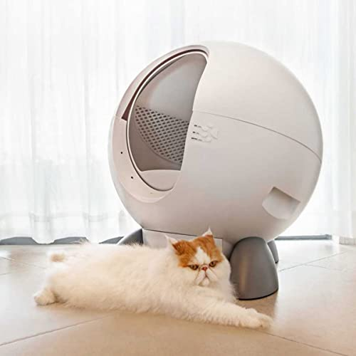 KIDDEX Intelligient Self Cleaning Cat Litter Tray 60l Extra-large Automatic Cat Litter Box, Smart Cat Toilet For Multiple Cats, Built-in Camera, Intelligent Identification Of Multiple Cats