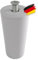 BAUHELD® Tope de persiana enrollable de 40 mm [8 unidades] de plástico [fabricado en Alemania] – Tope de tope para persianas, incluye tornillos, apto para láminas de persiana, color gris claro