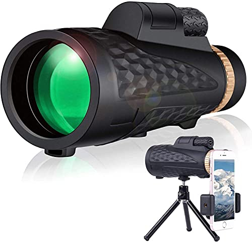 Monokular-Teleskope für Erwachsene, 12 x 50 Monokular und schnelle Smartphone-Halterung, wasserdicht, beschlagfrei, stoßfest, Zielfernrohr für Vogelbeobachtung/Camping/Wa
